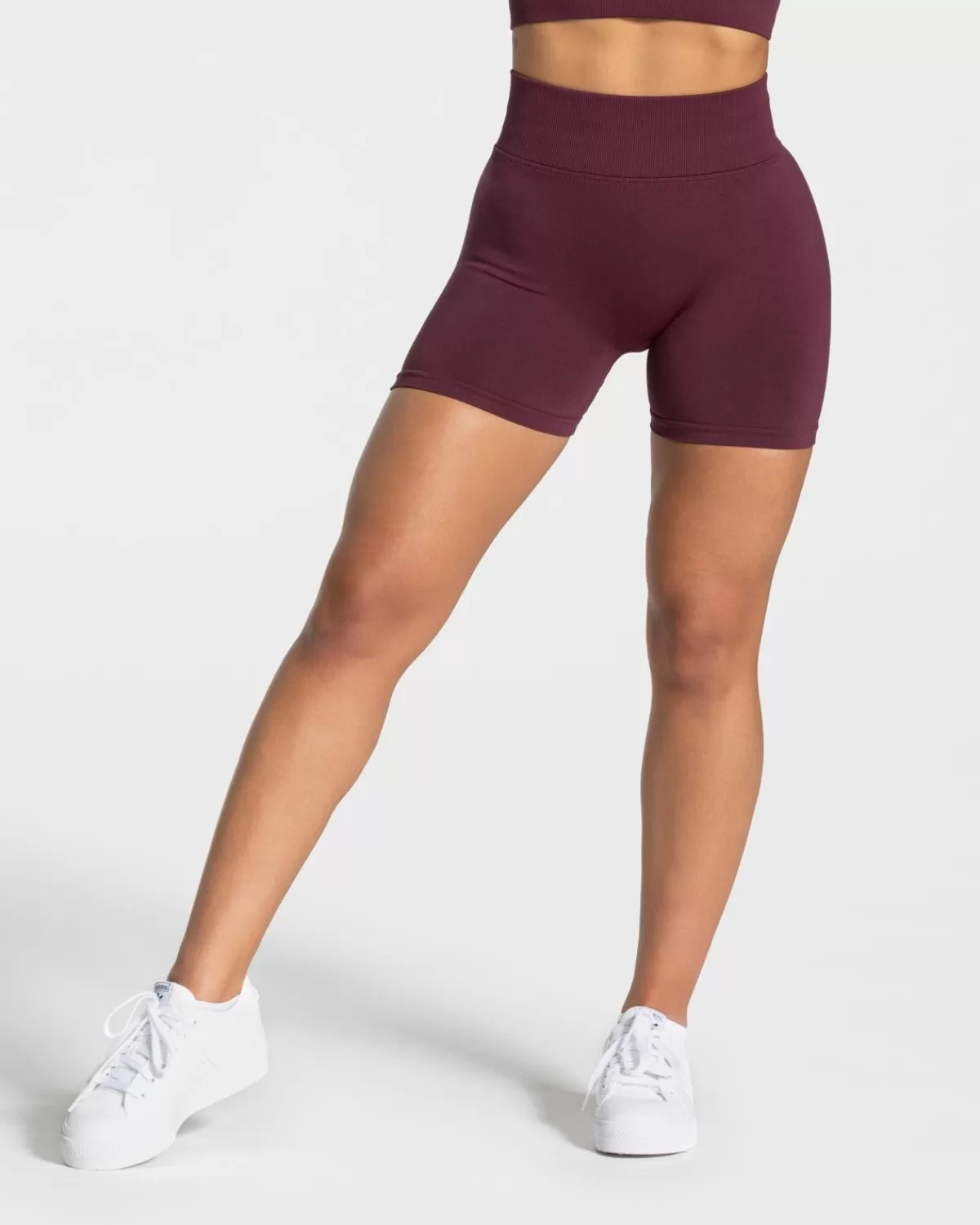TEVEO Statement Scrunch Short "Pflaume" Cheap