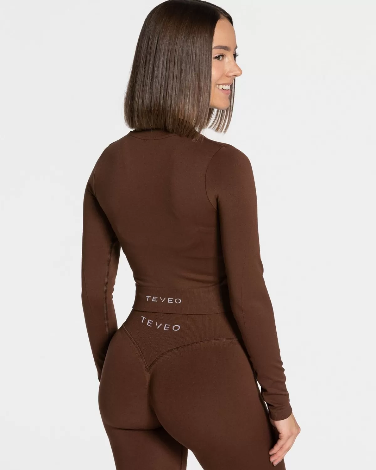 TEVEO Statement Zip Jacke "Kaffee" Clearance