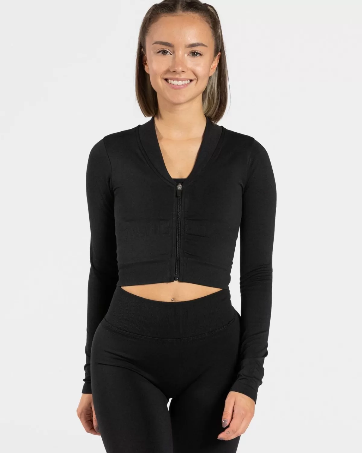 TEVEO Statement Zip Jacke "Schwarz" Outlet