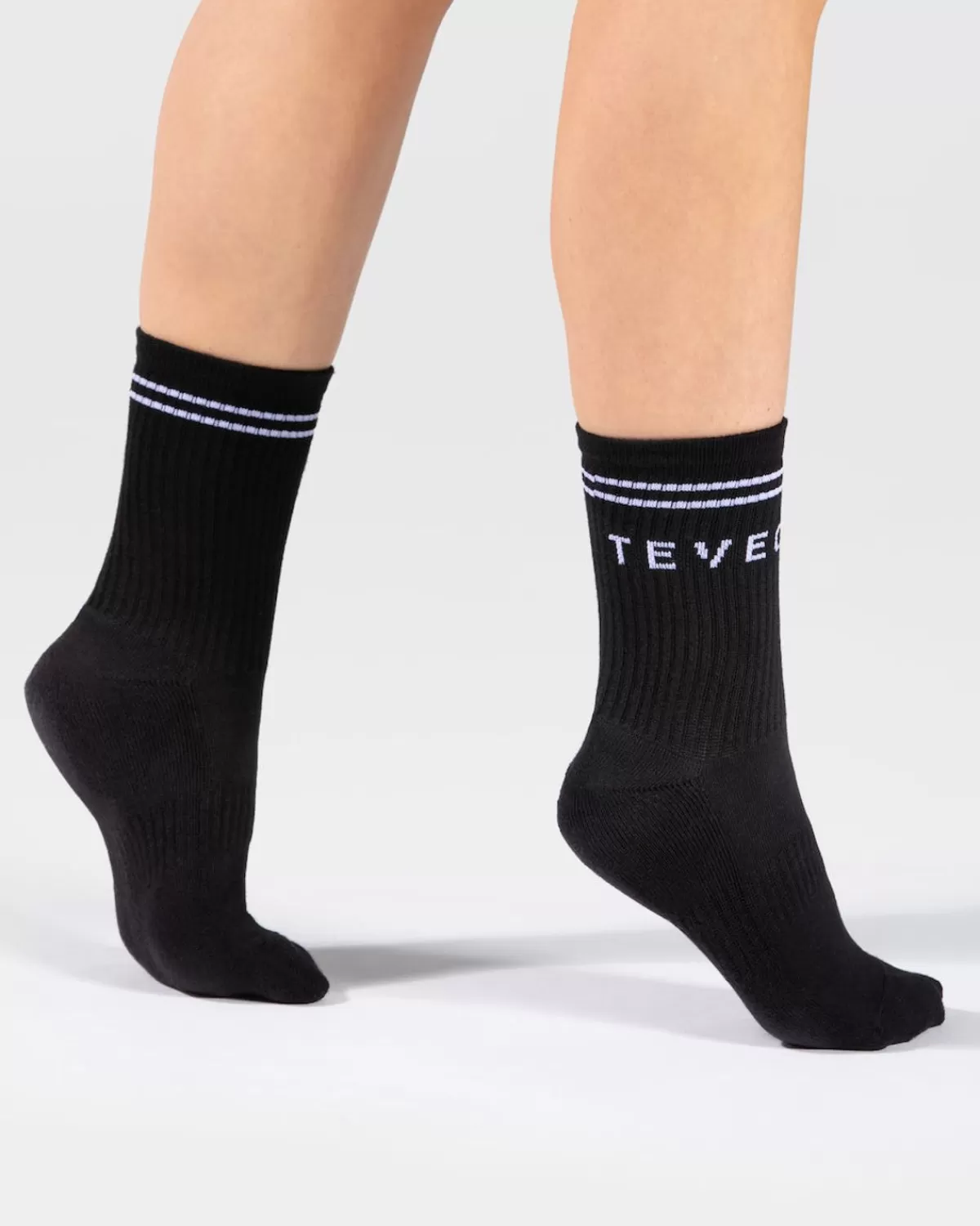 TEVEO Crew Socken (2Er) "Schwarz" Shop