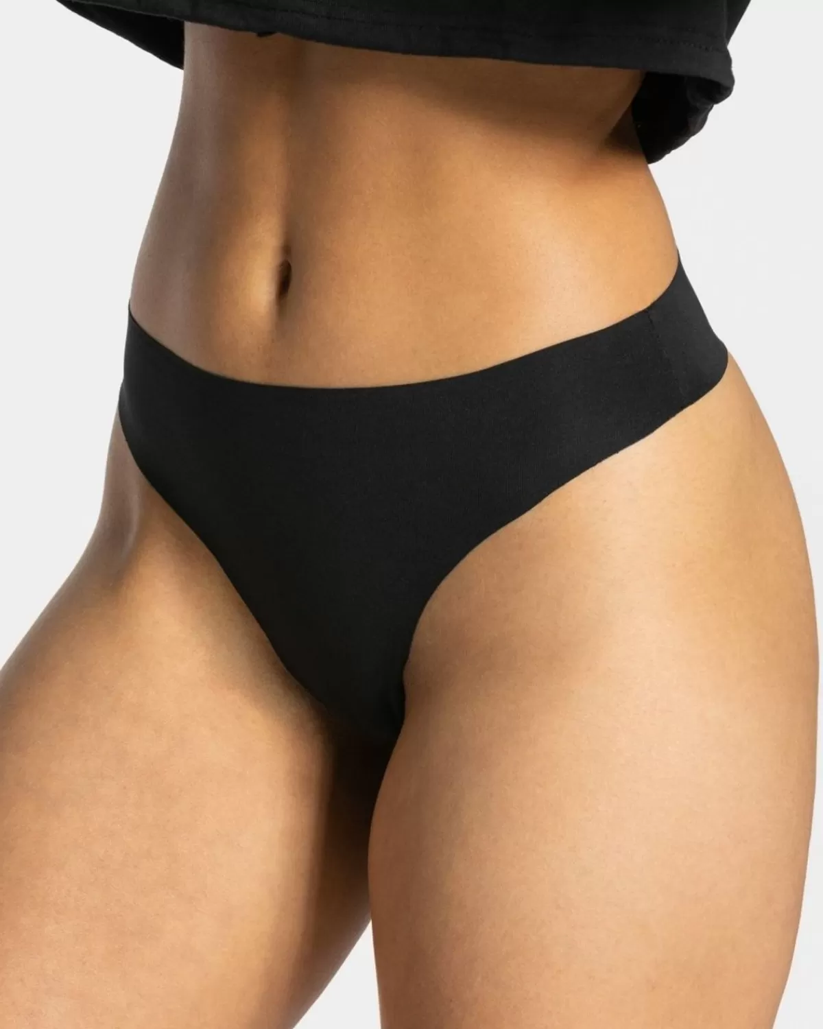 TEVEO Seamless Tanga (2Er) "Schwarz" Flash Sale