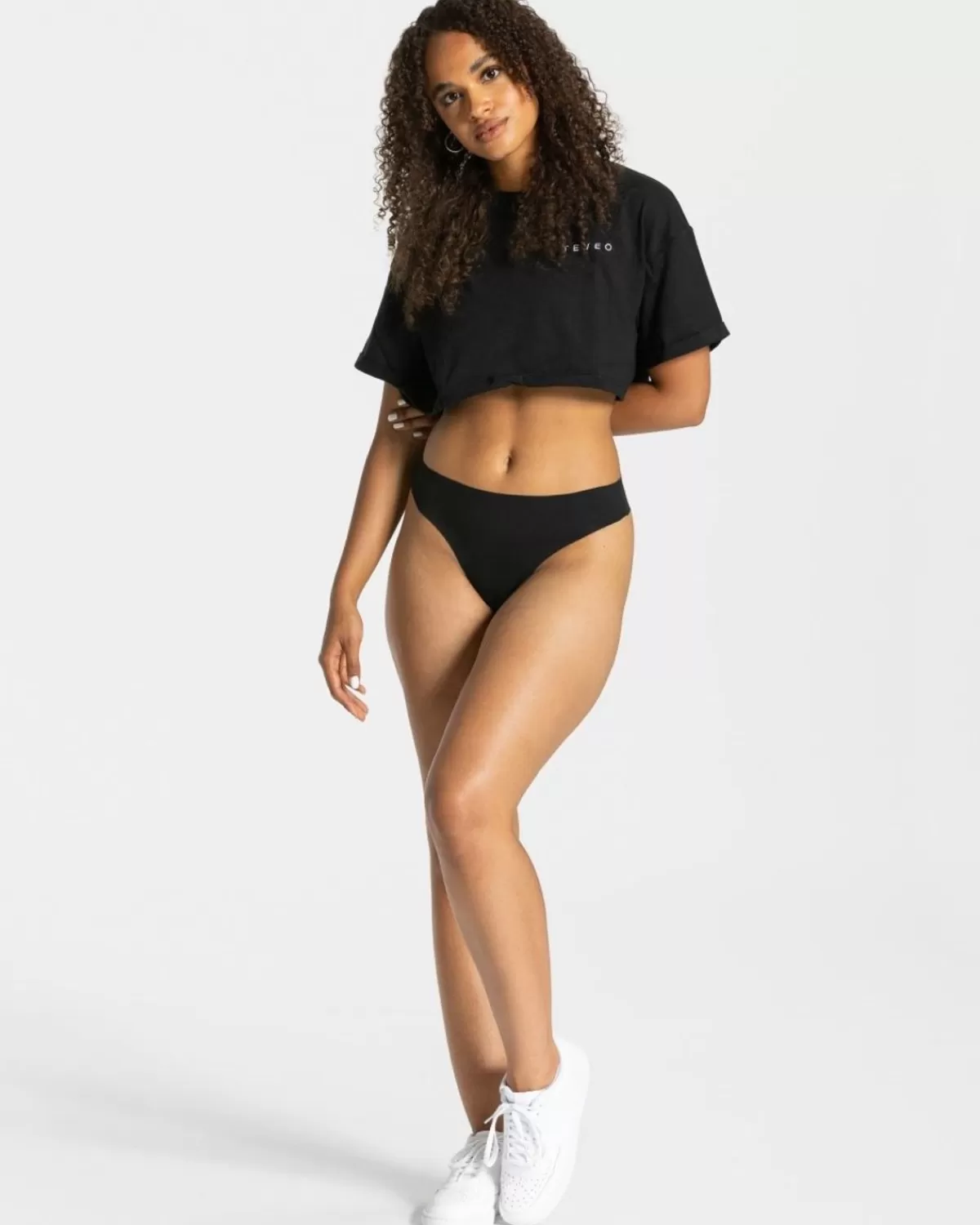 TEVEO Seamless Tanga (2Er) "Schwarz" Flash Sale