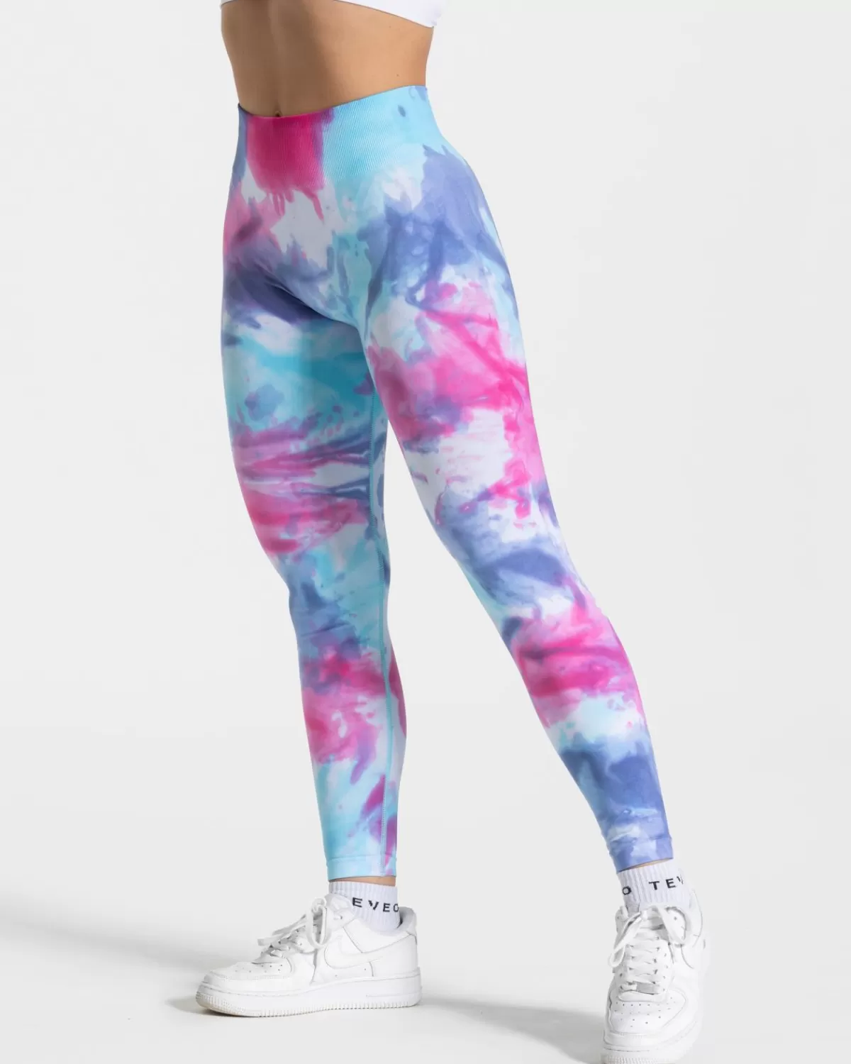 TEVEO Tie Dye Scrunch Leggings "Cold" Cheap