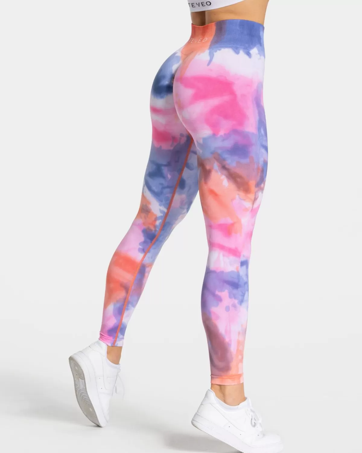 TEVEO Tie Dye Scrunch Leggings "Hot" Cheap