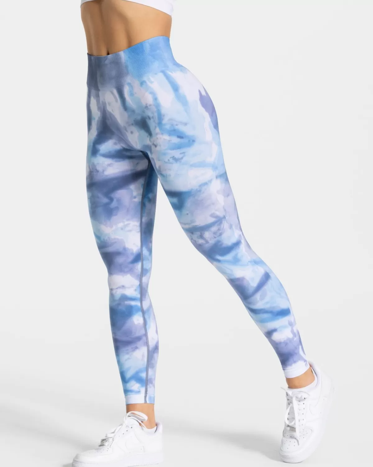 TEVEO Tie Dye Scrunch Leggings "Ocean" Shop