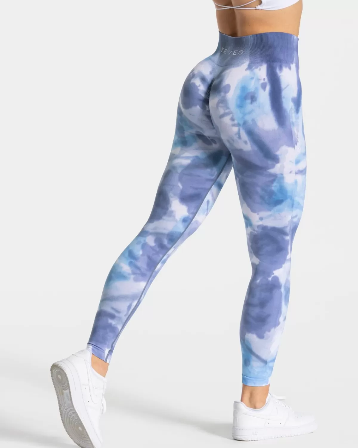 TEVEO Tie Dye Scrunch Leggings "Ocean" Shop
