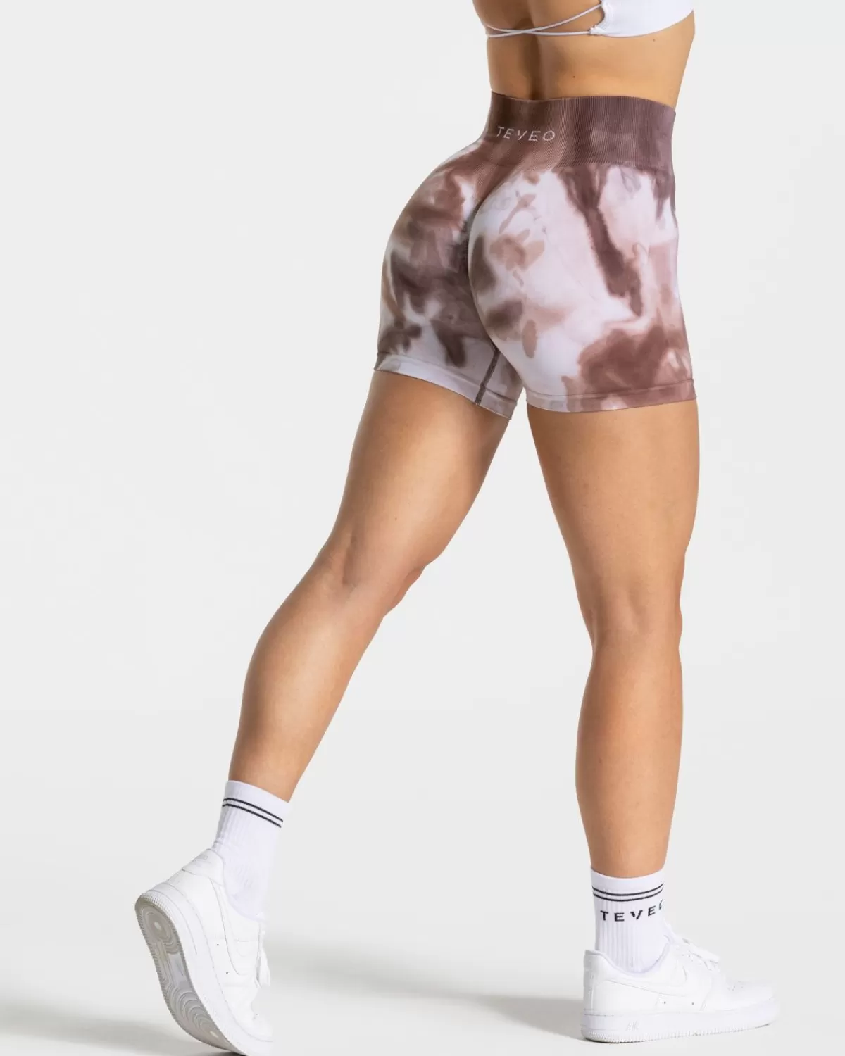 TEVEO Tie Dye Scrunch Short "Earth" Fashion