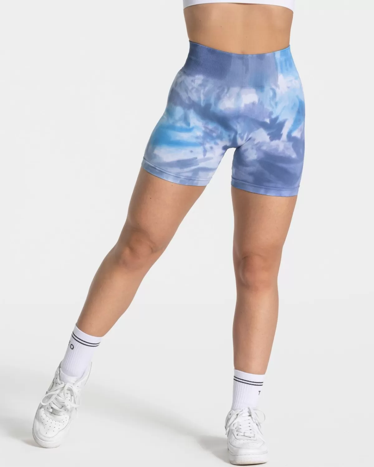 TEVEO Tie Dye Scrunch Short "Ocean" Best Sale
