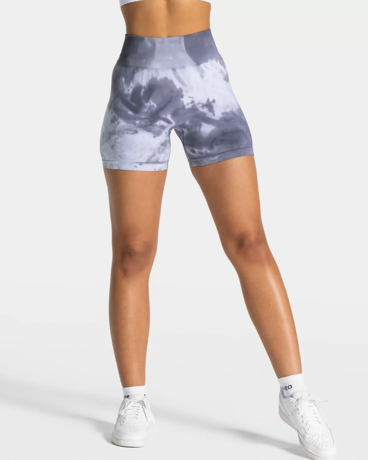 TEVEO Tie Dye Scrunch Short "Stormy" New