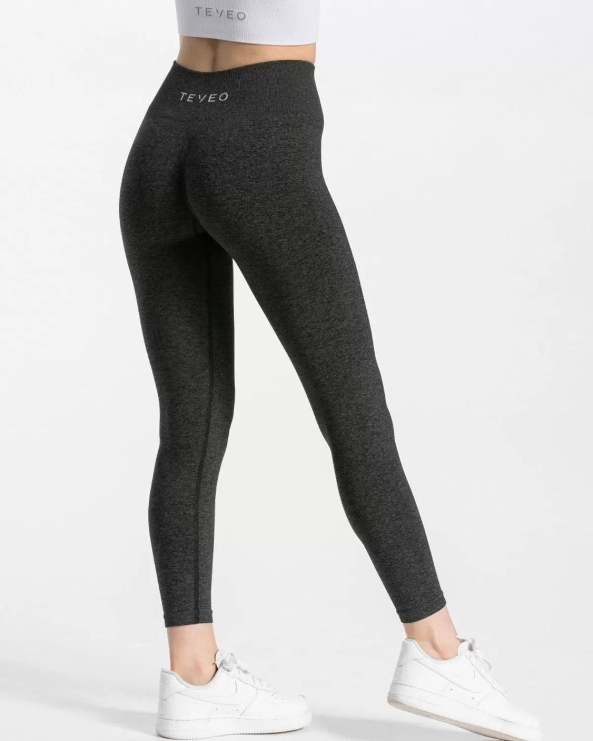 TEVEO Timeless Scrunch Leggings "Dunkelgrau" Outlet